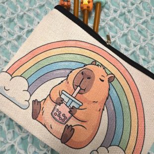 Pochette zippée Capybara