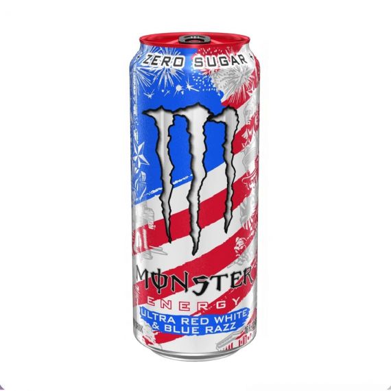 MONSTER USA ULTRA RED WHITE & BLUE RAZZ