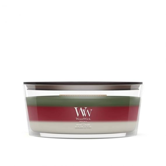 Holiday Garland Trilogy Bougies WoodWick