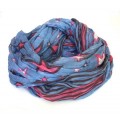 foulard Tube bleu étoilé