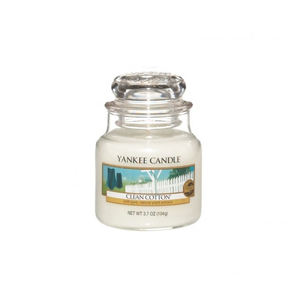 Bougie Petite Jarre Clean Cotton Yankee Candle