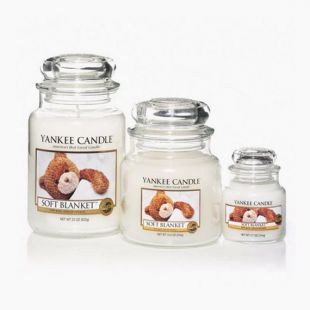 Livraison bougie yankee candle - soft blanket - moyenne jarre