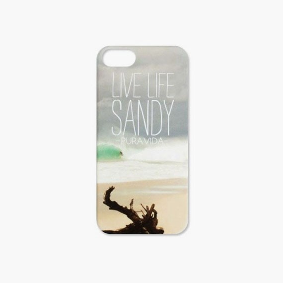 Coque iPhone 5 Pura Vida Live Life Sandy